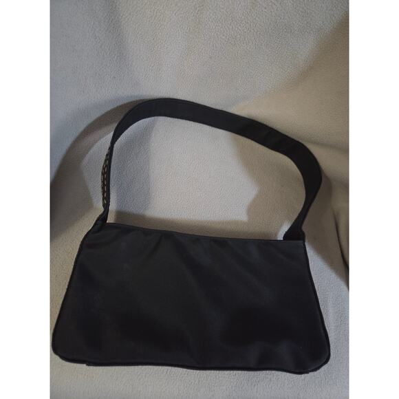 Vtg Y2K Embroidered Beaded PVC Arm Purse Floral Tulip - Picture 5 of 14